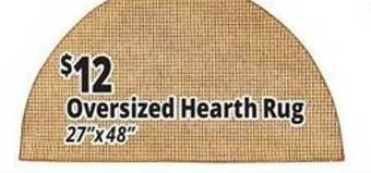 Ocean State Job Lot Oversized hearth rug offer