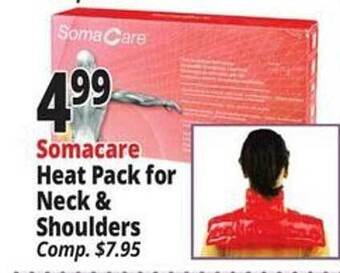 Ocean State Job Lot Somacare heat pack for neck & shoulders offer