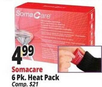 Ocean State Job Lot Somacare heat pack offer