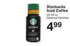 Price Chopper Starbucks iced coffee offer