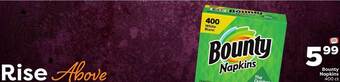 Weis Markets Bounty napkins offer