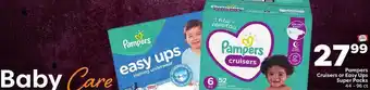 Weis Markets Pampers cruisers or easy ups super packs offer