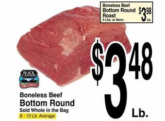 Super Saver Boneless beef bottom round offer
