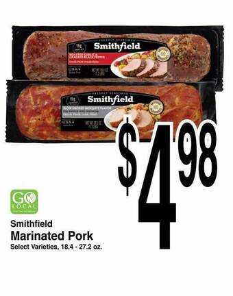 Super Saver Smithfield marinated pork offer