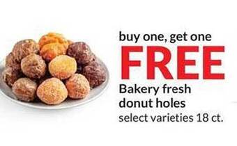 Hy-Vee Bakery fresh donut holes offer