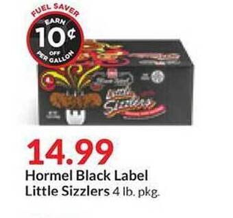 Hy-Vee Hormel black label little sizzlers offer