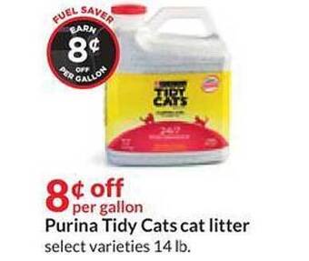 Hy-Vee Purina tidy cats cat litter offer