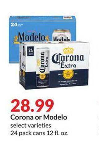 Hy-Vee Corona or modelo offer