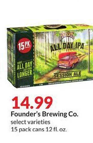 Hy-Vee Founder's brewing co offer