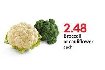 Hy-Vee Broccoli or cauliflower offer
