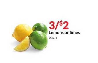 Hy-Vee Lemons or limes offer