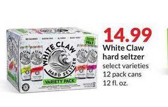 Hy-Vee White claw hard seltzer offer