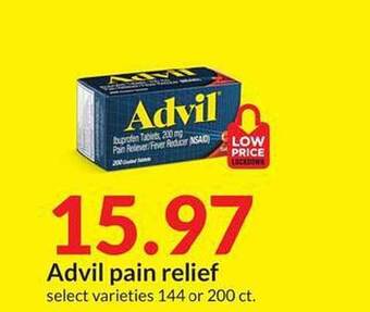 Hy-Vee Advil pain relief offer