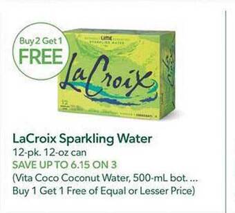 Publix Lacroix sparkling water offer