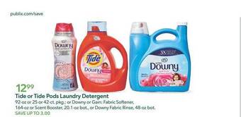 Publix Tide or tide pods laundry detergent offer