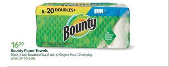 Publix Bounty paper towels offer
