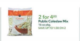 Publix Publix coleslaw mix offer