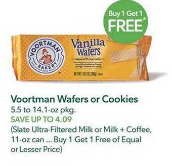 Publix Voortman wafers or cookies offer
