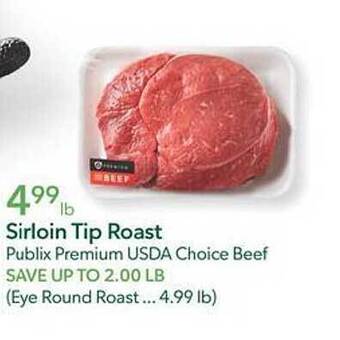 Publix Sirloin tip roast offer