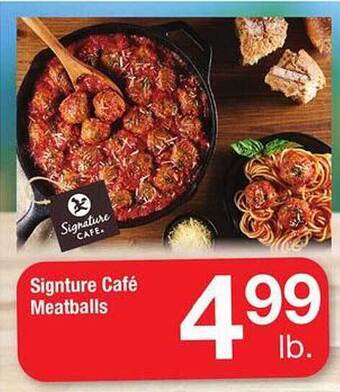Safeway Signature café meatballs offer