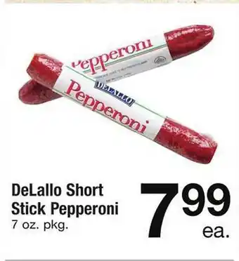 Safeway Delallo short stick pepperoni offer