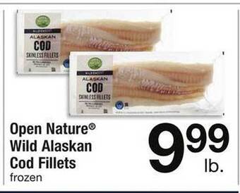 Safeway Open nature wild alaskan cod fillets offer