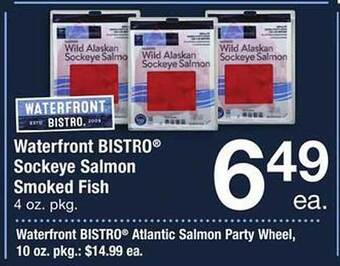 Safeway Waterfront bistro sockeye salmon smoked fish offer