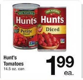 Safeway Hunt's tomatoes offer