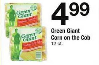 Safeway Green giant corn on the cob offer