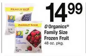 Safeway O organics family size frozen fruit offer