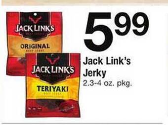 Safeway Jack link's jerky offer