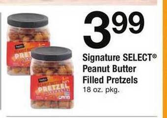 Safeway Signature select peanut butter filled pretzels offer