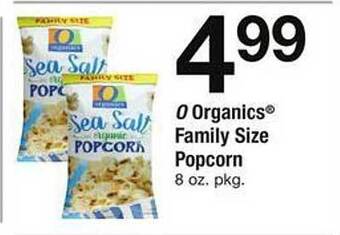 Safeway O organics family size popcorn offer