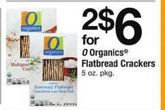 Safeway O organics flatbread crackers offer