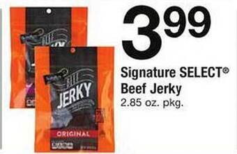 Safeway Signature select beef jerky offer
