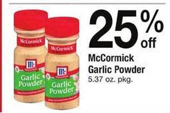 Safeway Mccormick garlic powder offer
