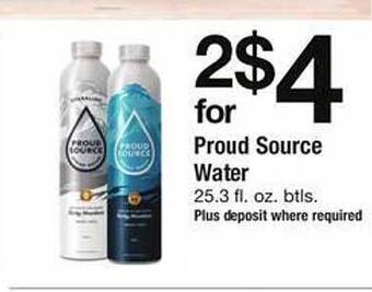 Safeway Proud source water offer
