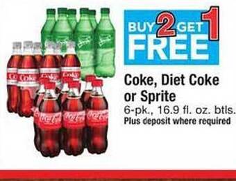 Safeway Coke, diet coke or sprite offer