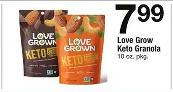 Safeway Love grow keto granola offer