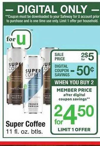 Safeway Super coffee offer