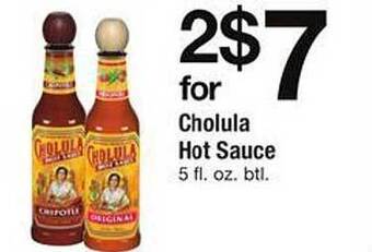 Safeway Cholula hot sauce offer