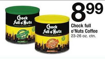 Safeway Chock full o'nuts coffee offer