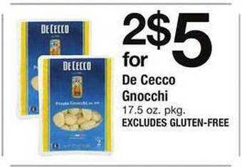 Safeway De cecco gnocchi offer