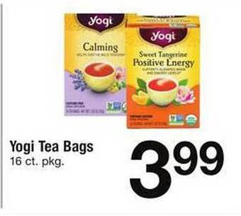 Safeway Yogi tea bags offer