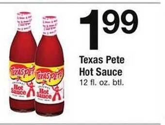 Safeway Texas pete hot sauce offer