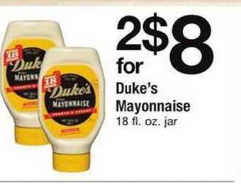 Safeway Duke's mayonnaise offer