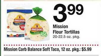 Safeway Mission flour tortillas offer