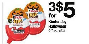 Safeway Kinder joy halloween offer