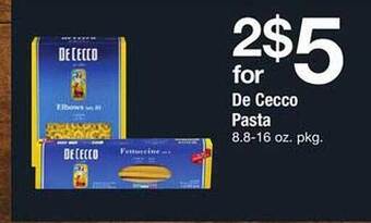 Safeway De cecco pasta offer