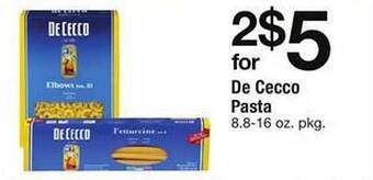 Safeway De cecco pasta offer